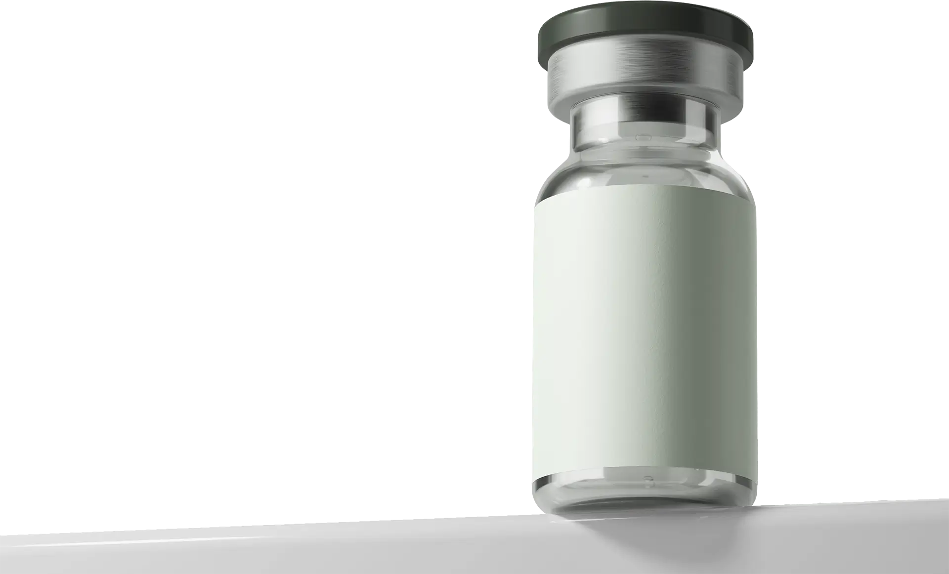 Glass medicine vial to illustrate GLP-1